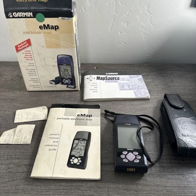 Garmin eMap AM Portable Handheld GPS Geocaching Tested - Image 1 of 4