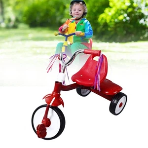 Toddler Tricycle Red Color Foldable 3 Position Adjustable Steel HOT - Picture 1 of 24
