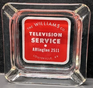 The Williams Co. Television Service Louisville KY Advertising Ashtray 4"x 4" - Picture 1 of 2