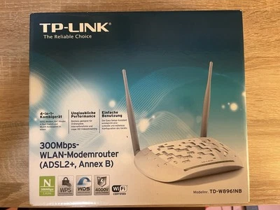TP-Link TD-W8961NB WLAN Modemrouter (ADSL2+, Annex B) – 300Mbps - Bild 1 von 2