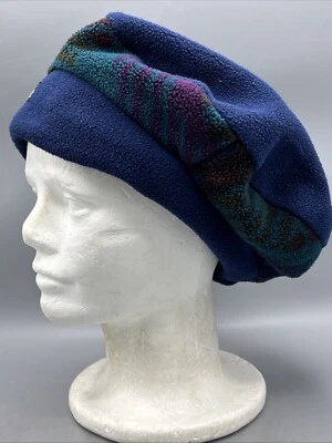 Boina gorro vintage Cannondale polar hecha a mano en EE. UU. cordón azul azteca  Foto 1 de 4