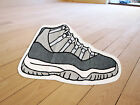 Tapis de sol personnalisés Nike Air Jordan 11 XI rétro gris cool CT8012-005
