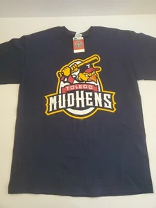 Toledo Mud Hens Size Large Dark Blue Short Sleeve T-Shirt BNWT - Picture 1 of 8