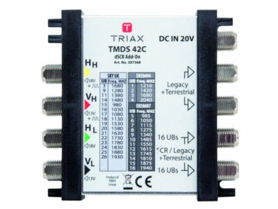 dSCR Triax  adaptor with power supply unit for sky q  - Image 1 of 3