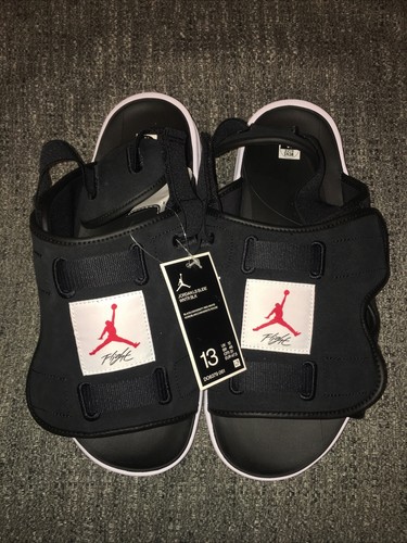 Nike Air Jordan LS Slides sandali ciabatte allevate nere da uomo taglia 13 DO6379 061