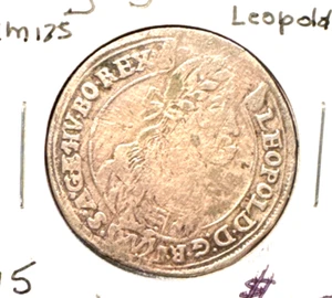 Hungría 1675 15 krajczor KM 175 VF detalle Leopoldo I - Imagen 1 de 2