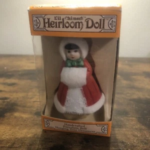 L’il Chimers Heirloom Doll Handcrafted Porcelain Bell Tree Ornament Jasco - Picture 1 of 2