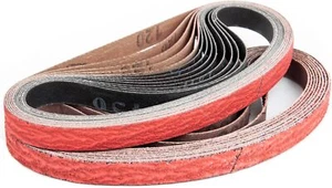 25PACK 3/8“ X 13” Metal Grinding Ceramic 10 x 330 mm Sanding Belts, 40-120 Grit - Picture 1 of 30