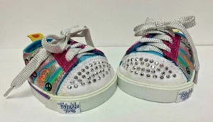 Zapatos Zapatillas Skechers Build A Bear~Puntos Brillantes Estrás ~ Usados en Excelente Condición - Imagen 1 de 8