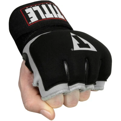 Title Boxing Platinum Prime Gel Fistwraps 2.0 - Black/Silver - Image 1 of 3