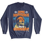 Jimi Hendrix Live in Concert Sweater Rock Guitar Hero Legend Woodstock