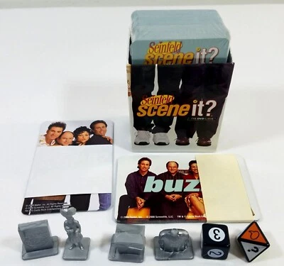 Seinfeld Scene It? game replacement cards plastic tokens dice pieces parts 2008 - Image 1 of 4