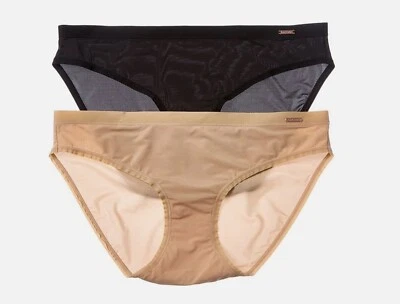 Braguita de bikini Le Mystere 2Pk Infinite Comfort para mujer negra desnuda L/Xl Foto 1 de 3