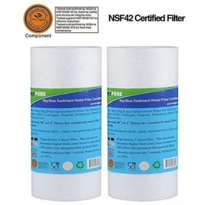 10 x 4.5 Inch DGD-2501 1 Micron Polypropylene Sediment Water Filter 2 Pack - Picture 1 of 1