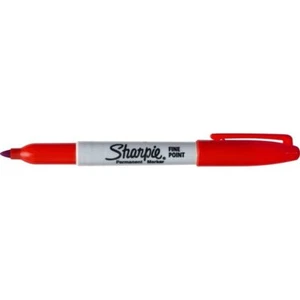SHARPIE Fine Point Permanent Markers, Red, 1 Count - Picture 1 of 1
