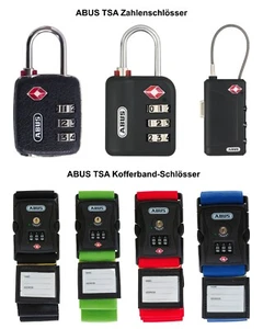 ABUS TSA Gepäckschlösser & Kofferbänder, codierbar, wählbar - Bild 1 von 24