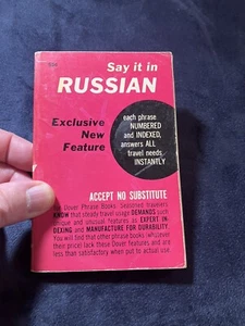 SAY IT IN RUSSIAN    N.C. Stepanoff   Dover Publication  1958  NICE condition! - Picture 1 of 12