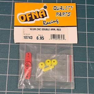 Ofna Racing Double Arm Servo Horn CNC Machined Aluminum, Red #10743 - Picture 1 of 7