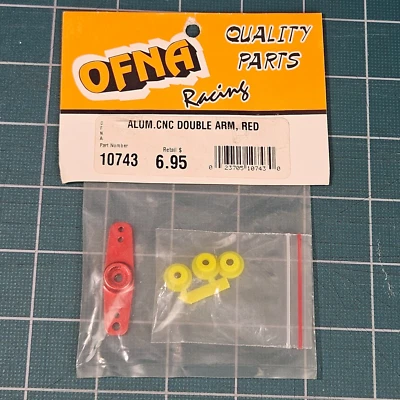 Ofna Racing Double Arm Servo Horn CNC Machined Aluminum, Red #10743 - Image 1 of 4