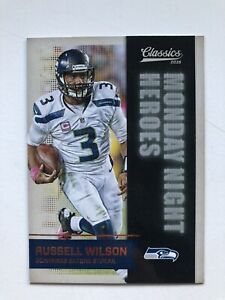 2016 Classics Russell Wilson Monday Night Heroes #18 Seattle Seahawks NFL Card