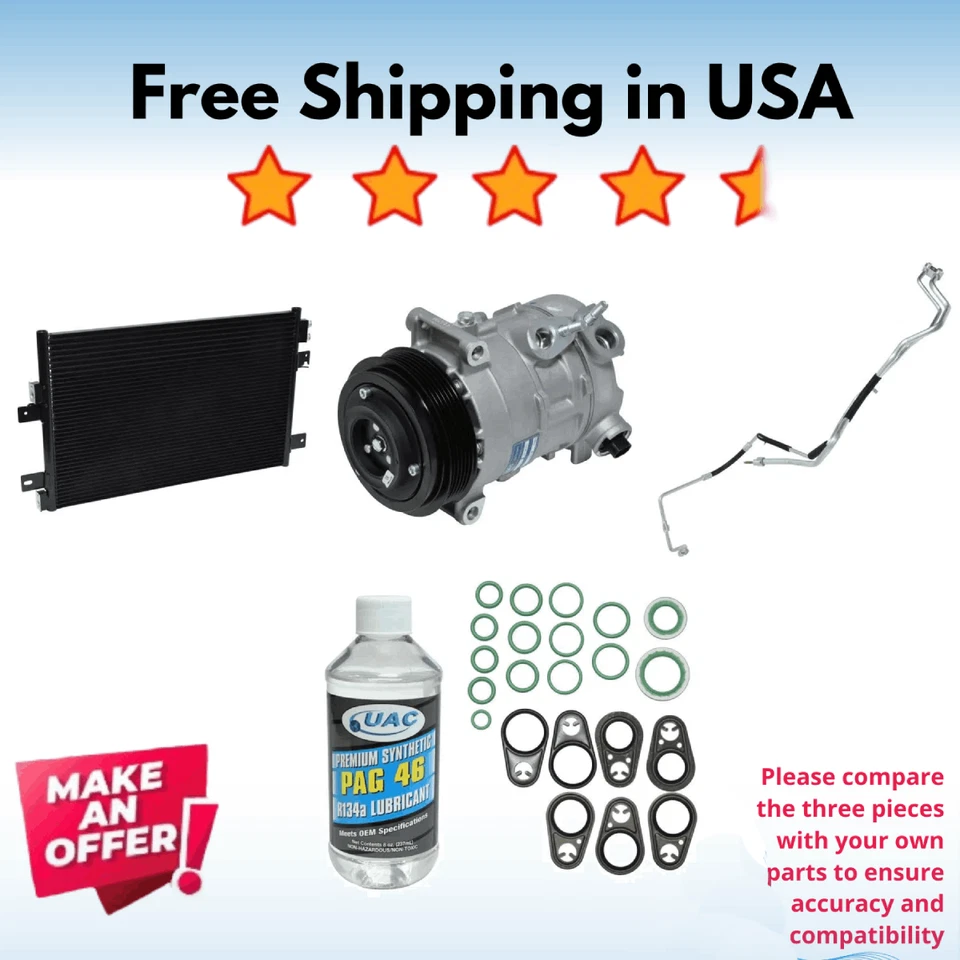 Compressor, Condenser & DRIERS A/C Fit Dodge Avenger 2008 - Image 1 of 1