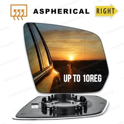 Mercedes ML Right mirror glass 09-10 up to10reg Wide Angle Heated - Image 1 of 4