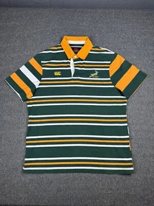 Canterbury Of New Zealand Rugby Shirt Mens XL Green South African Rugby - Picture 1 of 12