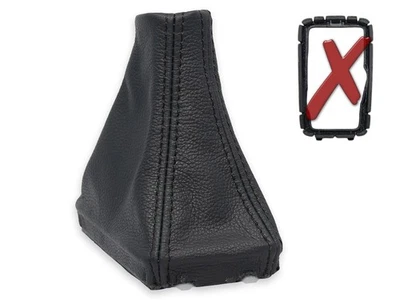 PARA VOLVO V90 II automatico FUNDA PALANCA DE CAMBIO CUERO GENUINO NEGRO - Imagen 1 de 4