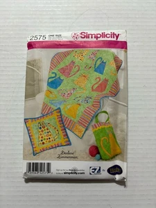 Simplicity Sewing Pattern 2575 Quilted Accessories With Cat Appliqués - Picture 1 of 3