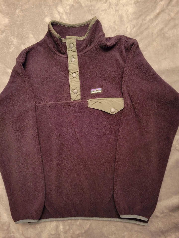 Chaqueta Patagonia Niños Grande 12 Vellón Snap T Suéter Aire Libre Senderismo Synchilla Foto 1 de 4