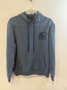 YETI SWEATSHIRT MENS SIZE SMALL BLUE PULLOVER HOODIE - Afbeelding 1 van 7