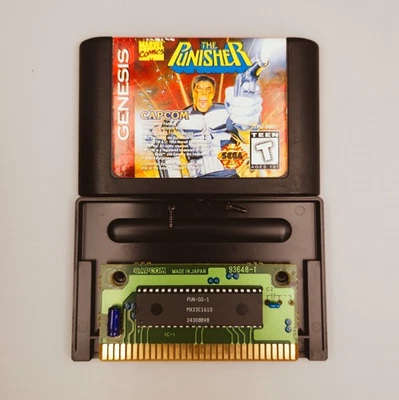 The Punisher (Sega Genesis, 1994) Cartridge Game Authentic Tested  - Image 1 of 4