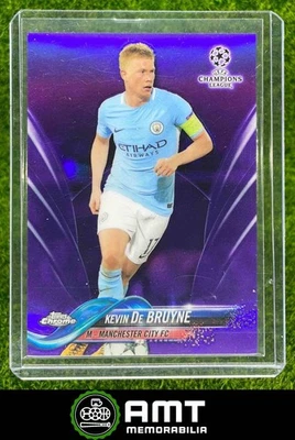 2017 Topps Chrome UEFA Champions League Kevin De Bruyne Purple 114/250 Man City - Image 1 of 3