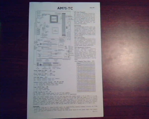 AM75-EC/TC System Board Rev A+ User's Manual 48110118 - Picture 1 of 3