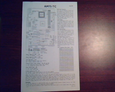 AM75-EC/TC System Board Rev A+ User's Manual 48110118 - Image 1 of 3