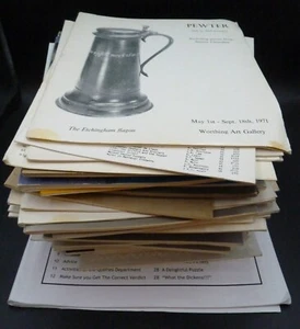 Collection of 56x Pewter Society Journal’s And Various Pewter Pamphlets, Job Lot - Picture 1 of 5