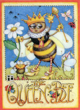 THE QUEEN BEE-Handcrafted Mother's Day Magnet-w/Mary Engelbreit art  