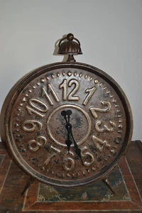 Dekorationsuhr mit Quartzwerk,kupferfarbenes Gehäuse, antik Stil - Bild 1 von 3