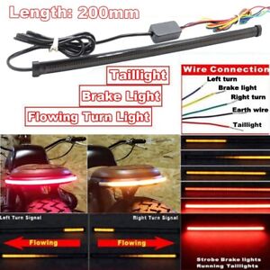 Motorcycle Sequential Switchback Flowing LED Tail Brake Turn Signal/Strip Lights