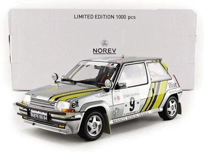 Renault 5 R5 Supercinq Gt Turbo #9 Lato Avorio 1989 Orecchio NOREV 185198 1:18 - Immagine 1 di 4