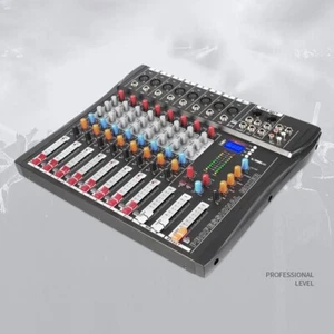 Professional 8 Channel Audio Mixer Sound Board Console Desk System Interface USB - Picture 1 of 11
