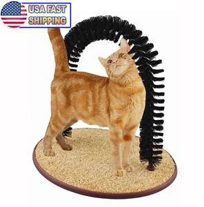 Perfect Cat Self Scratching And Grooming Arch - Cat Self Brushing Deshedding - Picture 1 of 6