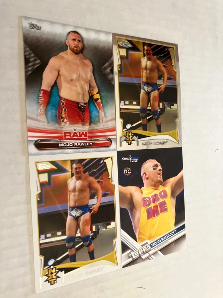 4 mojo rawley wrestling CARDS 2 nxt 1 rookie seescan born in Alexandria Virginia - Image 1 of 1