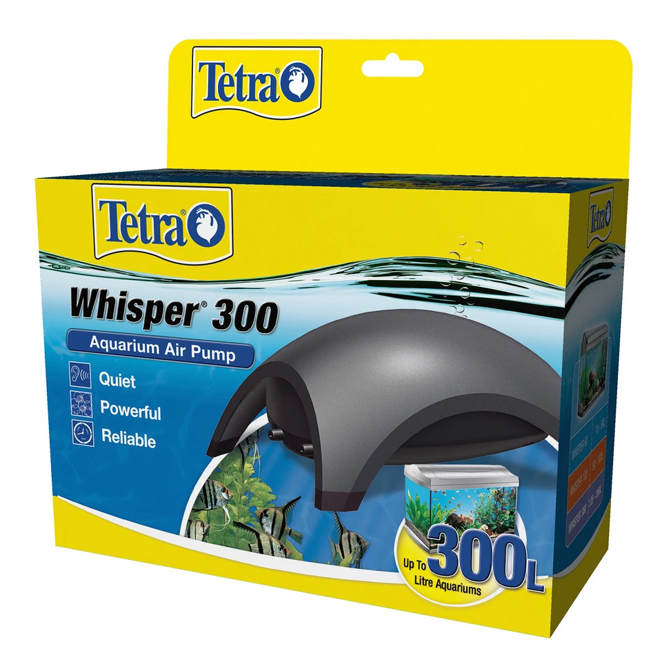 Tetra Whisper 300 Air Pump For Fish Tanks And Aquariums Up To 300L - image 1 of 1