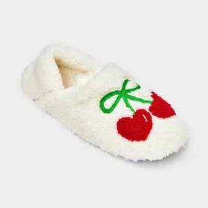 Women's Cozy Fleece High Cut Pull-On Slipper Socks w/ Grippers Size S/M 5-7 - Picture 1 of 10