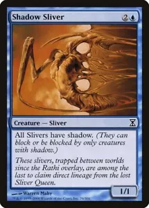 Shadow Sliver NM/M Time Spiral Blue Sliver Creature Regular English Magic MTG - Picture 1 of 1