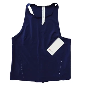 New Lululemon Size 8 Lightweight Stretch Run Tank Racerback NISE Navy Blue - Picture 1 of 9
