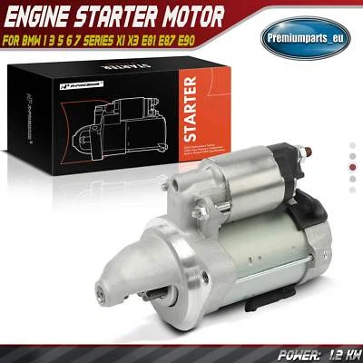 Starter Motor for BMW 1 3 5 6 7 Series X1 X3 X5 X6 Z4 E81 E82 E87 E88 E90 E91 - Image 1 of 4