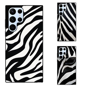 Anti scratch Cover black white zebra skin For Samsung S7 S8 S9 S10 S20 Plus Lite - Picture 1 of 25