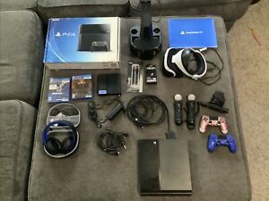 Sony PlayStation 4 500GB Console - Black with VR Bundle + Extras